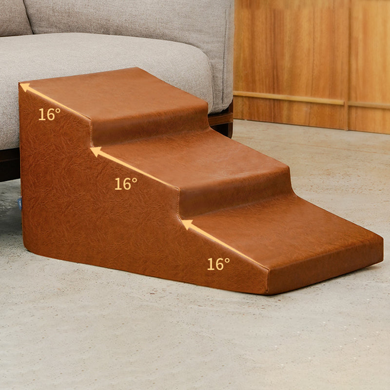 Leather Pet Stairs Waterproof Scratch Resistant Pet Steps